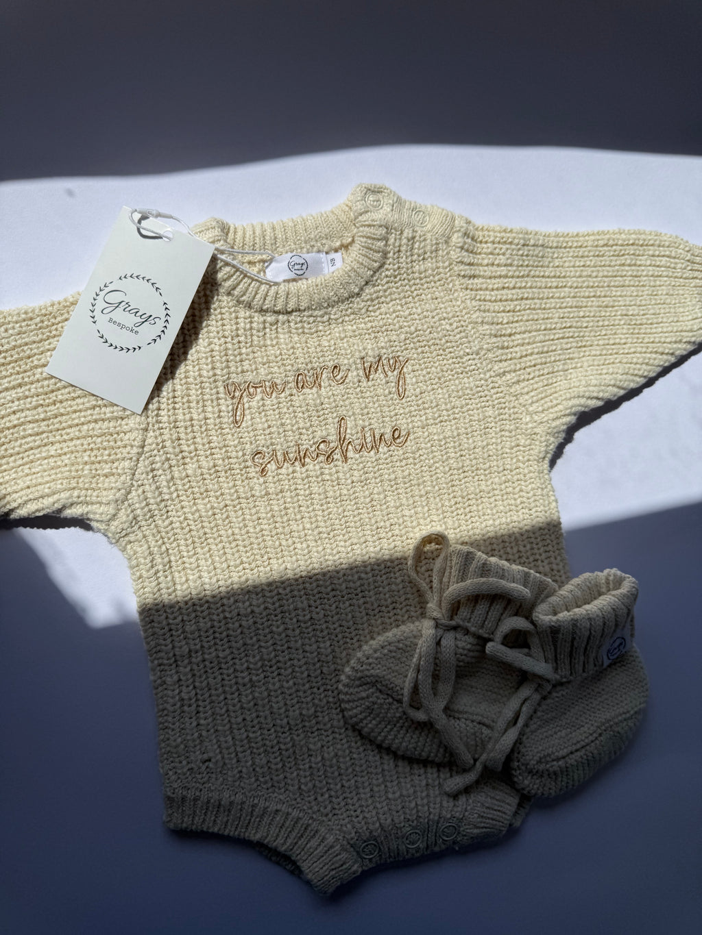 Butterscotch | Chunky Romper & Booties